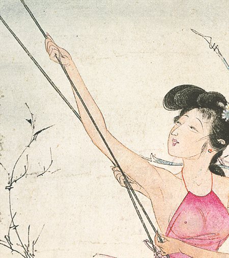 宁波-胡也佛的仕女画和最知名的金瓶梅秘戏图